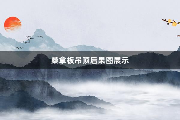 桑拿板吊顶后果图展示